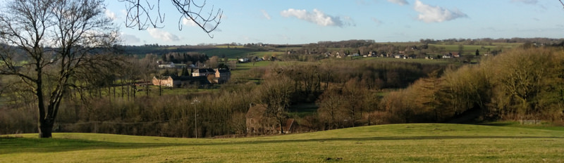 panorama foto van het heuvelland